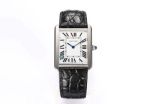 Cartier Tank Imported Quartz Movement 34.8*27.4mm for Medium 31*24.4mm for Small WG/RG Case Watch